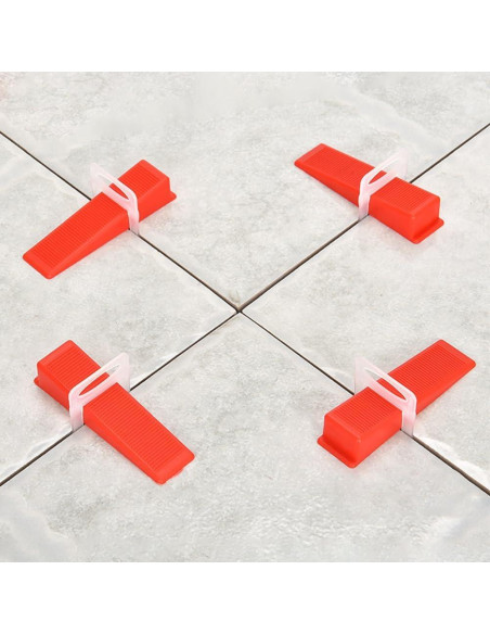 Kit de Nivelación de Azulejos 300pcs Espaciadores + 100 Cuñas