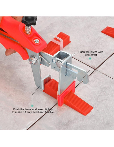Kit de Nivelación de Azulejos 300pcs Espaciadores + 100 Cuñas