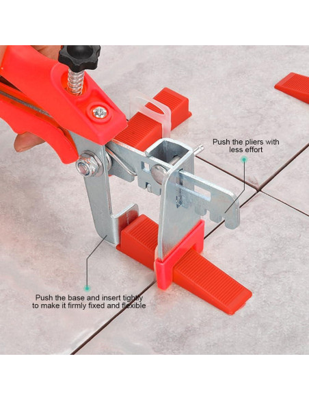 Kit de Nivelación de Azulejos 300pcs Espaciadores + 100 Cuñas