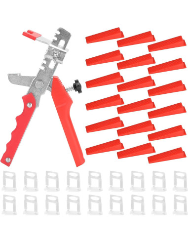 Kit de Nivelación de Azulejos 300pcs Espaciadores + 100 Cuñas