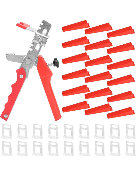 Kit de Nivelación de Azulejos 300pcs Espaciadores + 100 Cuñas