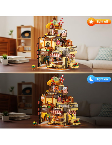 Conjunto de Construcción Casa de Helados INSOON 1377 PZS