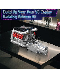 Kit de Construcción Motor V8 QHECTTY 1169 Piezas STEM 2