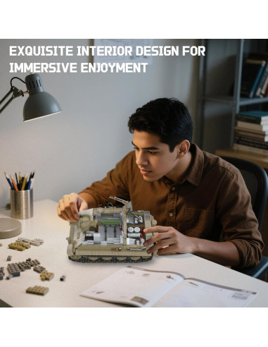 Conjunto de Construcción Tanques Militares WWII Modelo Colección