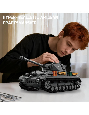 Conjunto de Construcción Tanques Militares WWII Modelo Colección