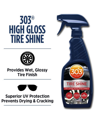 Brillo Alto para Neumáticos 303 Productos 473 ml - Protección UV