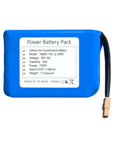 Batería de Reemplazo 36V 2000mAh para Hoverboard PAOWANG