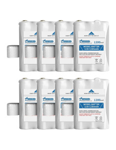 Paquete de 8 Baterías BATT3R 1200mAh para Walkie-Talkies