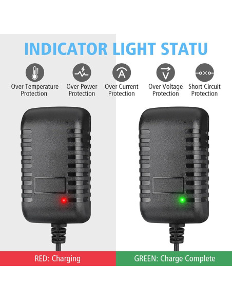 Cargador de Batería 6V 1A PAEKQ para Juguetes Eléctricos