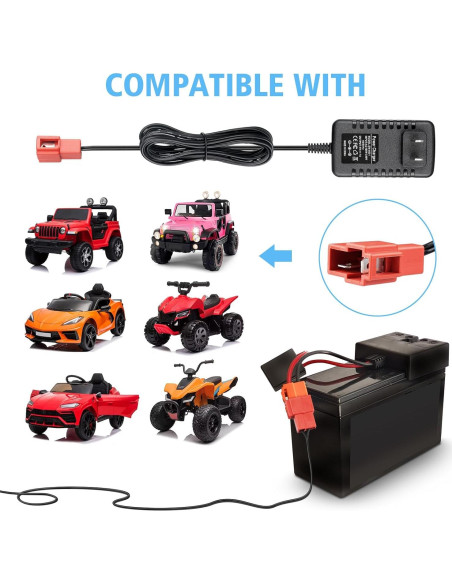 Cargador de Batería 6V 1A PAEKQ para Juguetes Eléctricos