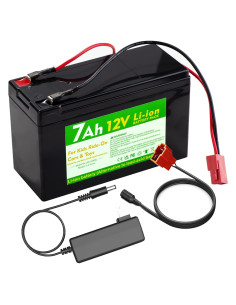 Batería de Litio 12V 7Ah con Cargador para Juguetes Eléctricos