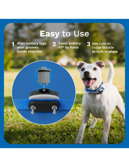 Batería Power Cap Invisible Fence - Reemplazo para collares - Paquete de 2