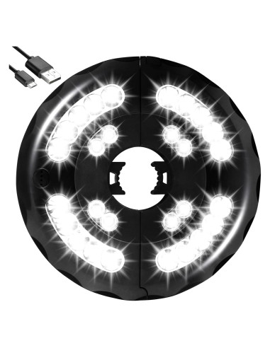 Luz de Paraguas INKEER Recargable 3 Modos 20 LED 20x3.2cm