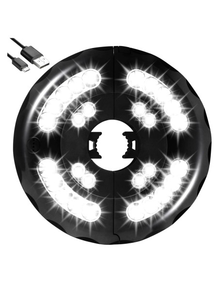 Luz de Paraguas INKEER Recargable 3 Modos 20 LED 20x3.2cm