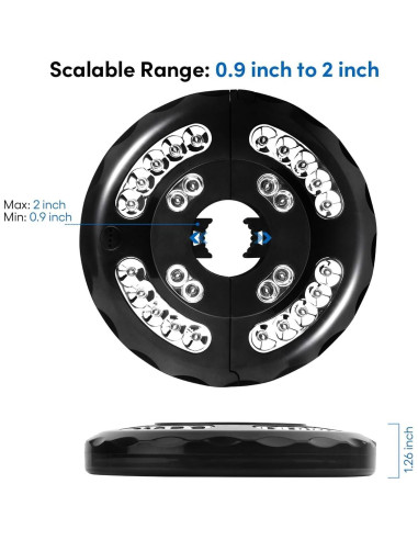 Luz de Paraguas INKEER Recargable 3 Modos 20 LED 20x3.2cm