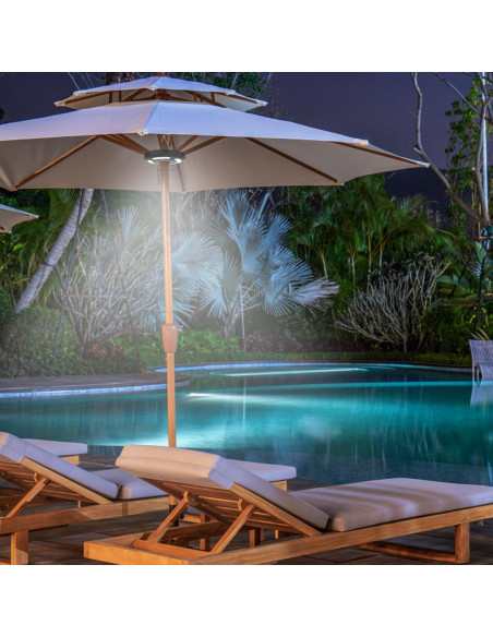 Luz de Paraguas INKEER Recargable 3 Modos 20 LED 20x3.2cm