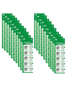 100 Baterías de Botón CR2025 QLQXQTy 3V Litio a Prueba de Fugas