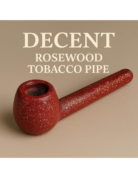 Pipa de Tabaco Decent Mini Hecha a Mano - Rojo Sangre