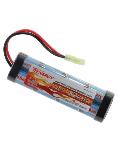 Batería recargable NiMH Tenergy 9.6V 1600mAh para Airsoft