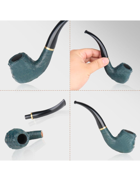 Pipa de Tabaco Sivaopa de Madera de Pera Azul con Accesorios
