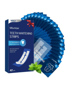 Tiras Blanqueadoras Milumber para Dientes Sensibles 42 Tiras