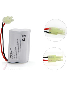 Batería de Reemplazo Ni-MH 4.8V 1500mAh BAOBIAN XB2700 2