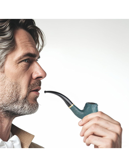 Pipa de Tabaco Sivaopa de Madera de Pera Azul con Accesorios