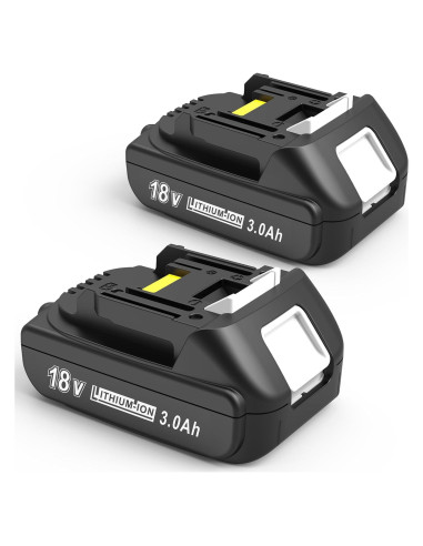 Paquete de 2 Baterías 3000mAh 18V Ion Litio WORTHMAH