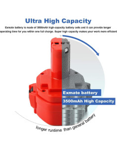 Batería de Reemplazo Exmate 14.4V 3500mAh para Makita 2