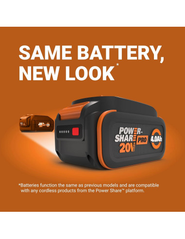 Batería 20V 4.0Ah Power Share PRO Worx WA3674