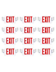 Señal de Salida LED Sunco 12 Paquete con Luces de Emergencia