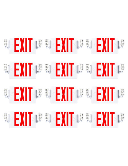 Señal de Salida LED Sunco 12 Paquete con Luces de Emergencia