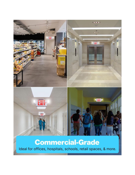 Señal de Salida LED Sunco 12 Paquete con Luces de Emergencia