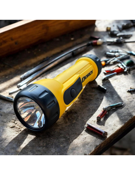 Linterna de Trabajo Dorcy 41-2350 Amarilla 20 Lúmenes 123h