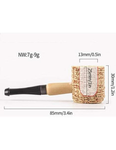 Pipa de Maíz Natural Desechable Oldhoo 5 Piezas 2