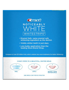 Crest Tiras Blanqueadoras Dientes Notablemente Blanco 20 Pzas 2