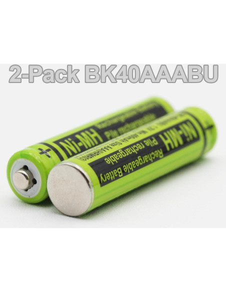 Baterías recargables NiMH Panasonic BK-40AAABU 1.2V 400mAh