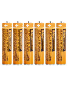 Paquete de 6 Baterías Recargables AAA NiMH 700mAh Panasonic