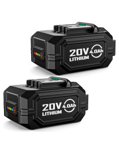 KIMO Paquete de 2 Baterías 20V 4000mAh para Herramientas Eléctricas