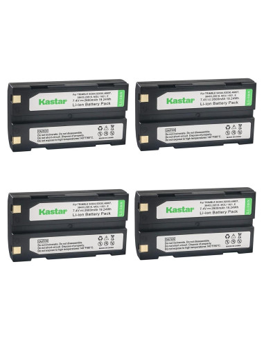 Baterías Kastar D-Li1 Litio-Ion 4-Pack 2600mAh para Trimble