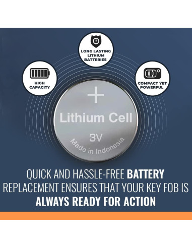 Batería CR2032 Rome Tech para llavero Chrysler 200 2011-2017