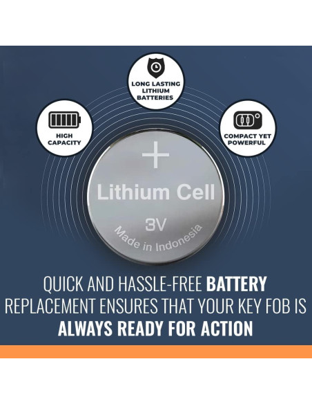 Batería CR2032 Rome Tech para llavero Chrysler 200 2011-2017