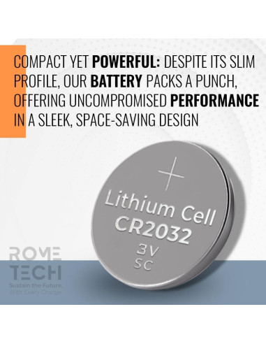 Batería CR2032 Rome Tech para llavero Chrysler 200 2011-2017