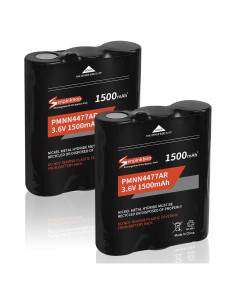 Paquete de 2 Baterías Recargables PMNN4477AR 1500mAh para Motorola