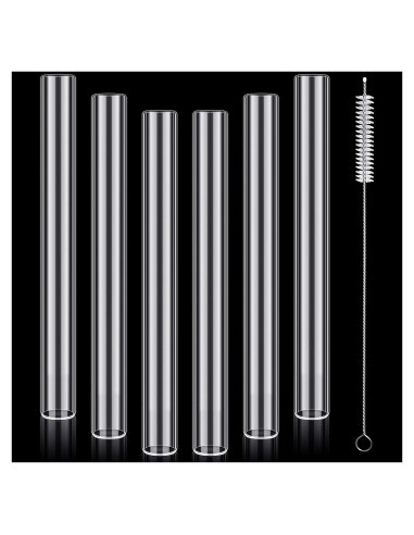 6 Tubos de Vidrio de Borosilicato 10 cm FoldTier