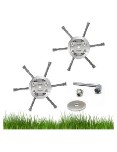 Cabezal de Desmalezadora WHNICUST 6 Cuchillas Alambre Acero 15cm