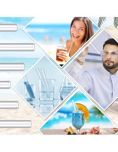 6 Tubos de Vidrio de Borosilicato 10 cm FoldTier