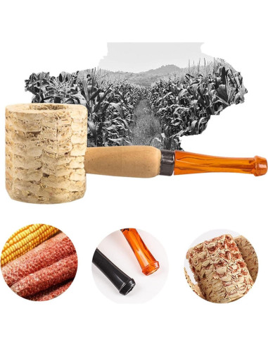 Juego de 5 pipas de maíz natural Wdcfxy para práctica