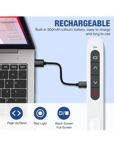 Controlador de Presentación Inalámbrico USB-C Shenzhen WP202