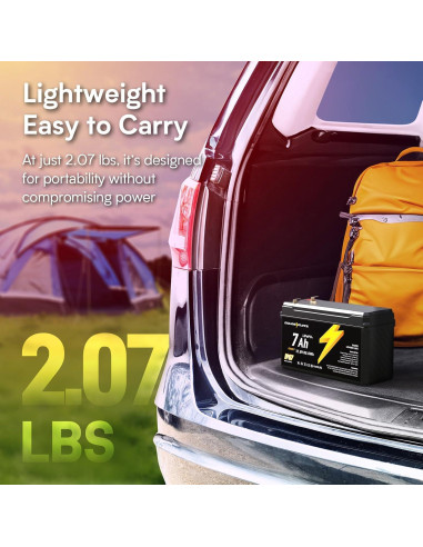 Batería de Litio LiFePO4 GOLDENMATE 12V 7Ah IP67 5000+ Ciclos